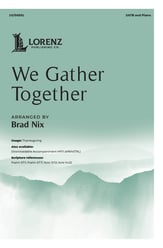 We Gather Together SATB choral sheet music cover